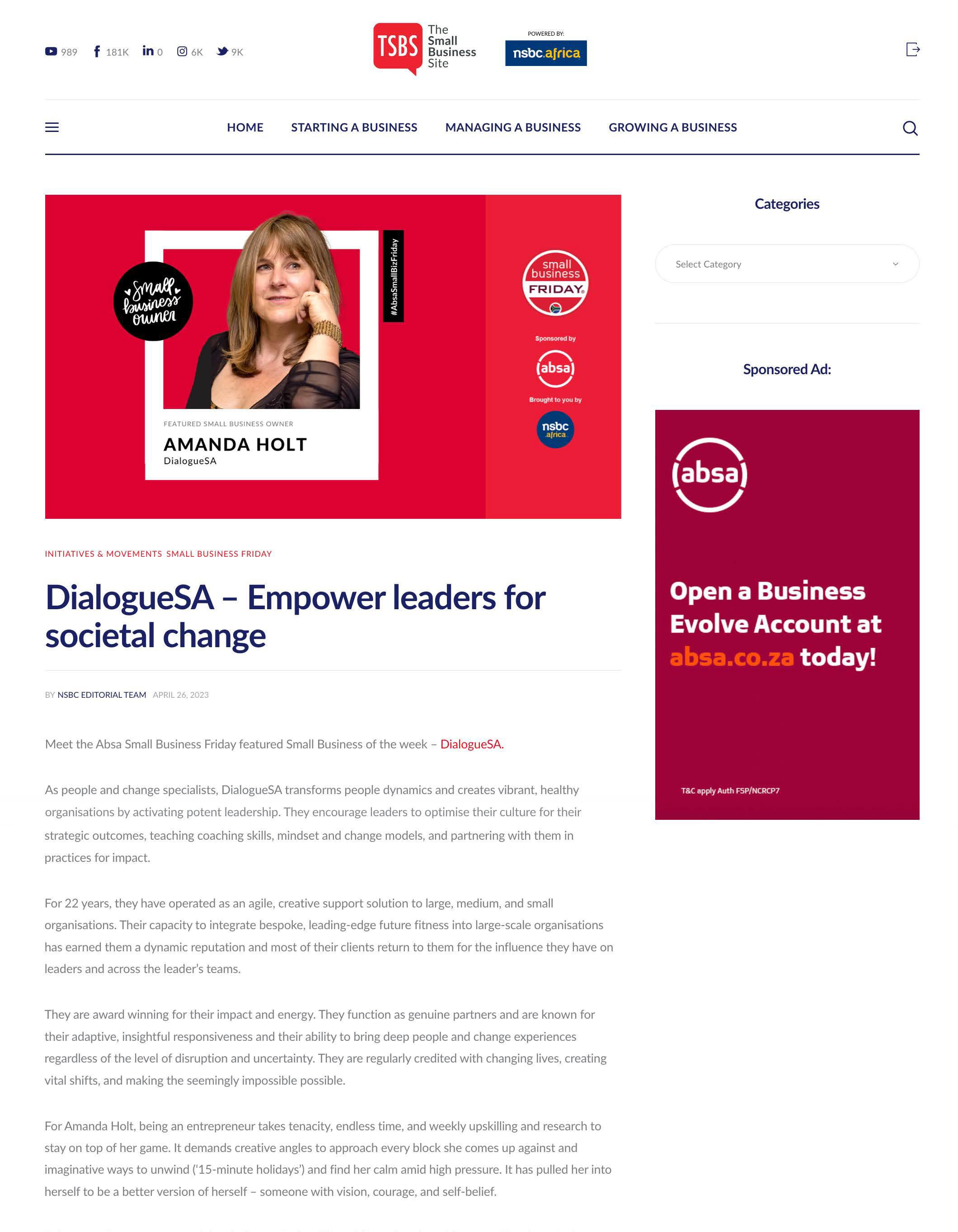 DialogueSA Feature
